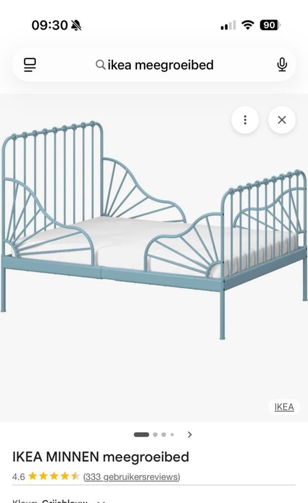 Ikea meegroei bed wit, Ophalen