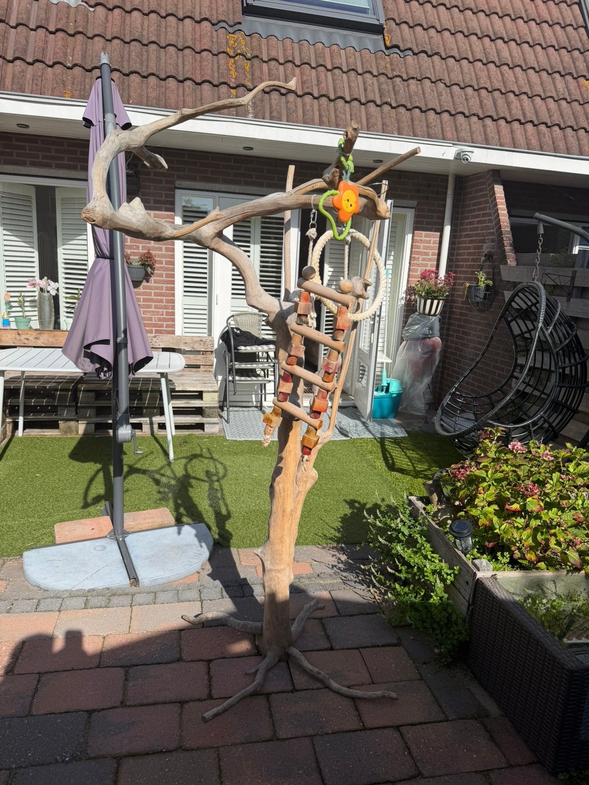 Grote papegaai kooi en java bokm, Dieren en Toebehoren, Ophalen, Zo goed als nieuw, Speelgoed