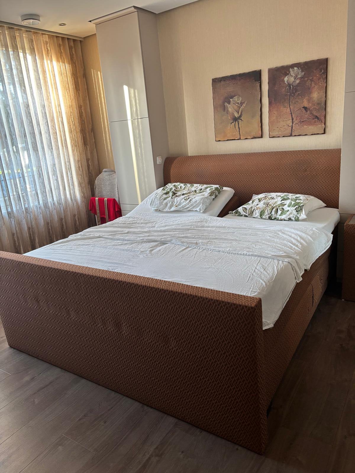 Elektrische Boxspring Hoofd- en Beensteun Afzonderlijk zgan, Huis en Inrichting, Ophalen, Zo goed als nieuw, Tweepersoons