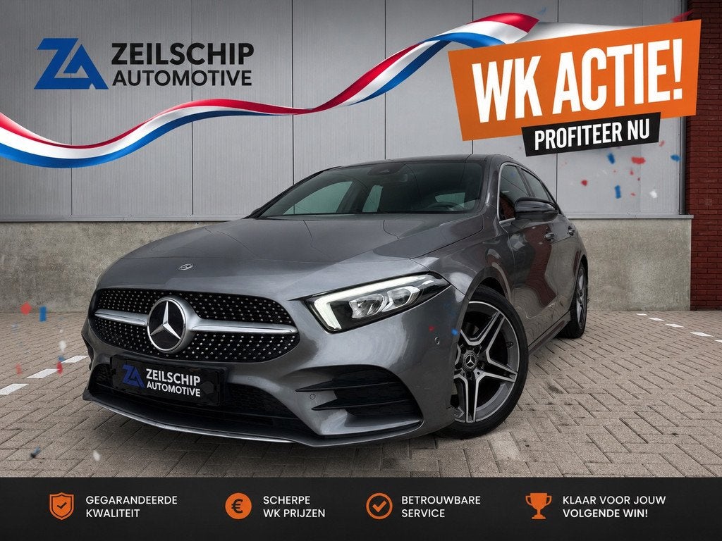 Mercedes-Benz A-klasse 200 AMG - LINE|PANO|SFEER|CAMERA|BOMV, Auto's, Mercedes-Benz, 4 cilinders, 163 pk, 1600 kg, 685 kg