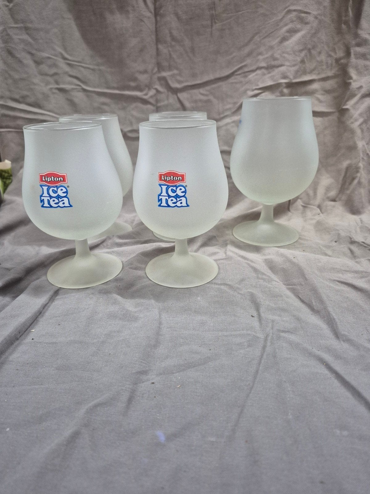 Lipton Ice Tea Glazen - Set van 4, Glas of Glazen, Gebruikt, Ophalen of Verzenden, Glas