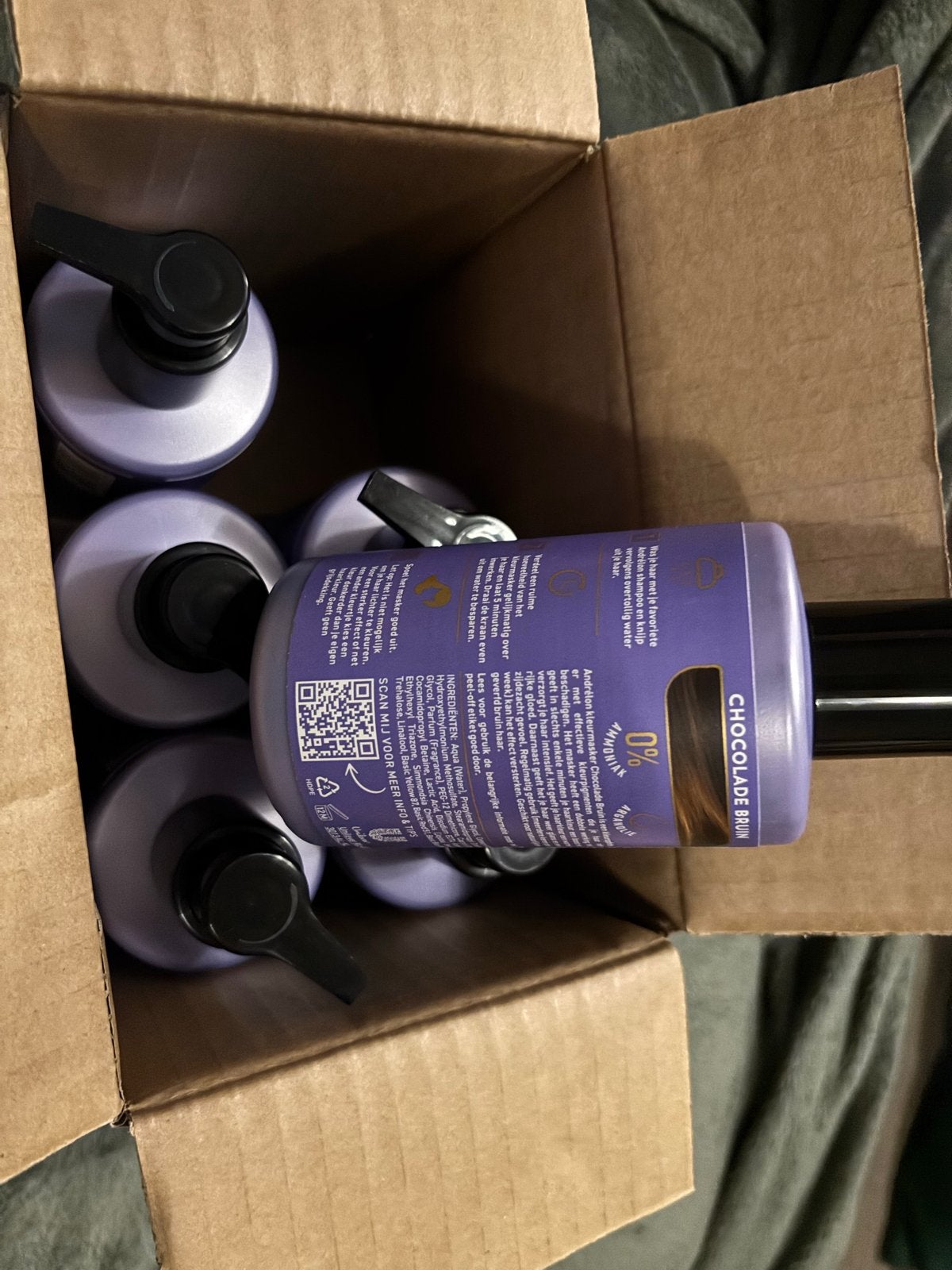 Andrélon Kleurmasker Chocolade Bruin - 6x200 ml, Ophalen of Verzenden, Nieuw, Haarverzorger of -hersteller