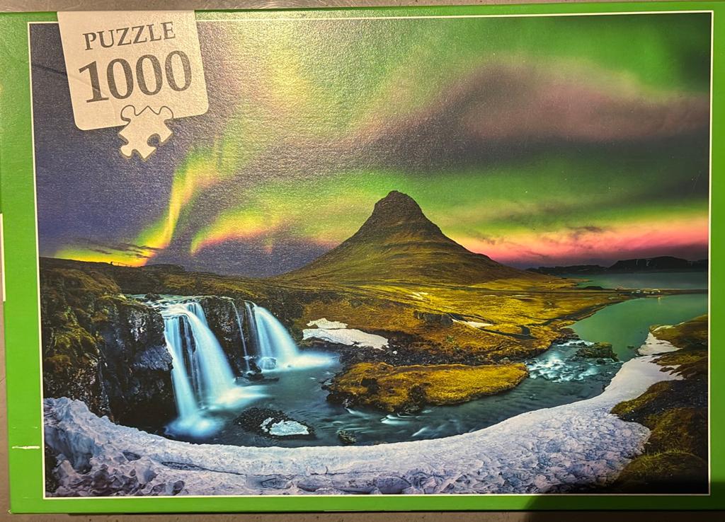 Prachtige noorderlicht puzzel 1000 stukjes, Hobby en Vrije tijd, Denksport en Puzzels, Ophalen of Verzenden, 500 t/m 1500 stukjes