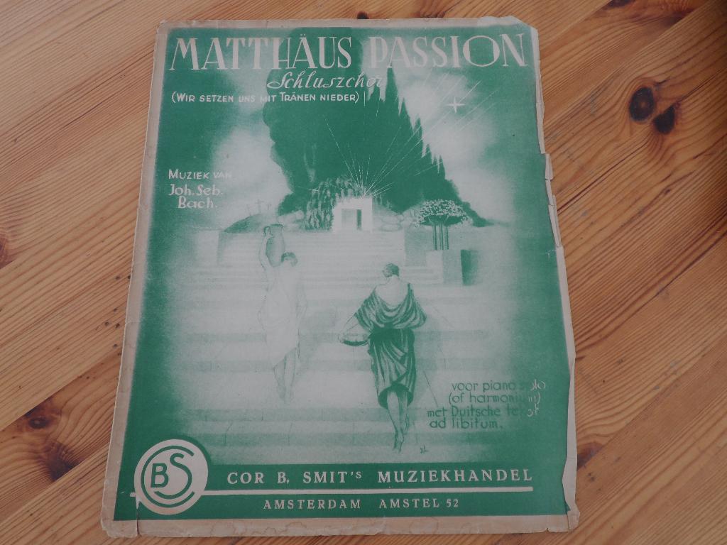 Bach - matthaus passion, Muziek en Instrumenten, Bladmuziek, Klassiek, Ophalen of Verzenden, Artiest of Componist, Gebruikt