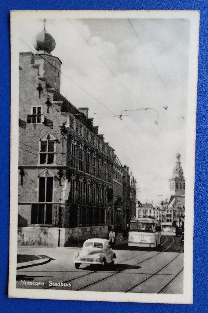 Nijmegen, Stadhuis. Klf, Verzenden, 1940 tot 1960, Ongelopen, Gelderland