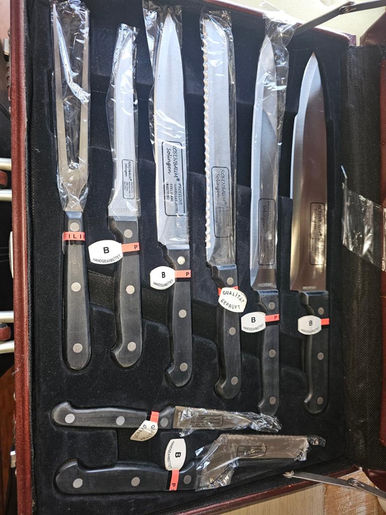 Rosenbaum Bestekset in Koffer - Nieuwstaat, Huis en Inrichting, Keuken | Bestek, Ophalen of Verzenden, Nieuw, Rvs of Chroom