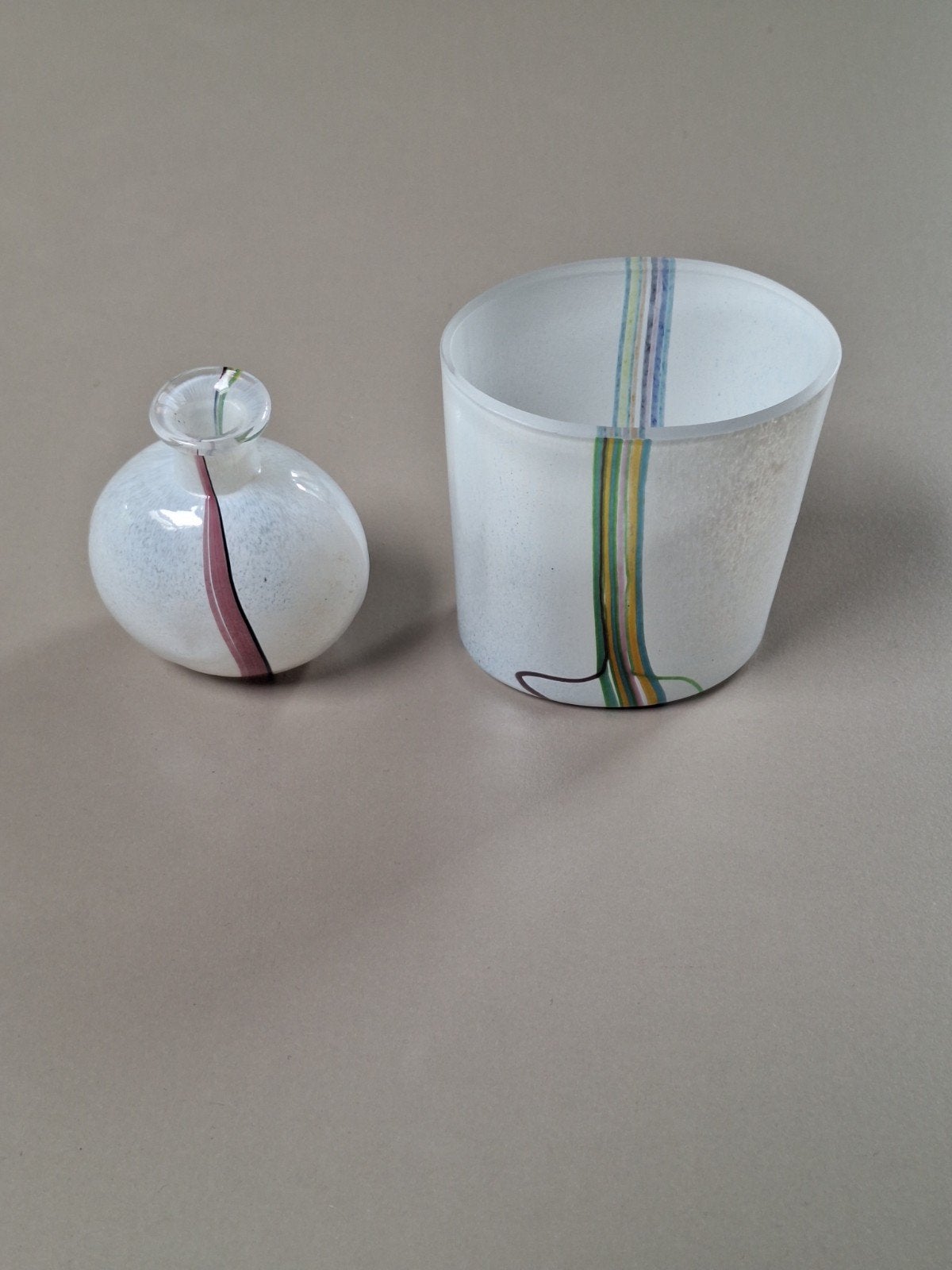 Bertil Vallien-2 x miniatuur-rainbow serie-gesigneerd, Ophalen of Verzenden