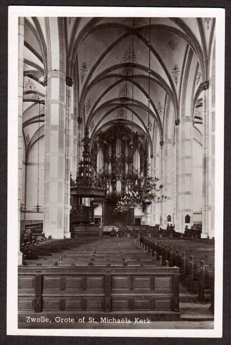 Zwolle Grote of St. Michaëls Kerk., Ophalen of Verzenden, 1920 tot 1940, Ongelopen, Overijssel