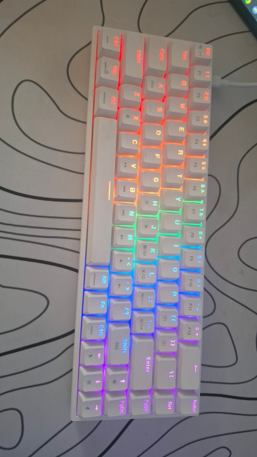 Koorui Gaming Toetsenbord met RGB Verlichting, Ophalen, Koorui, Gaming toetsenbord, Zo goed als nieuw