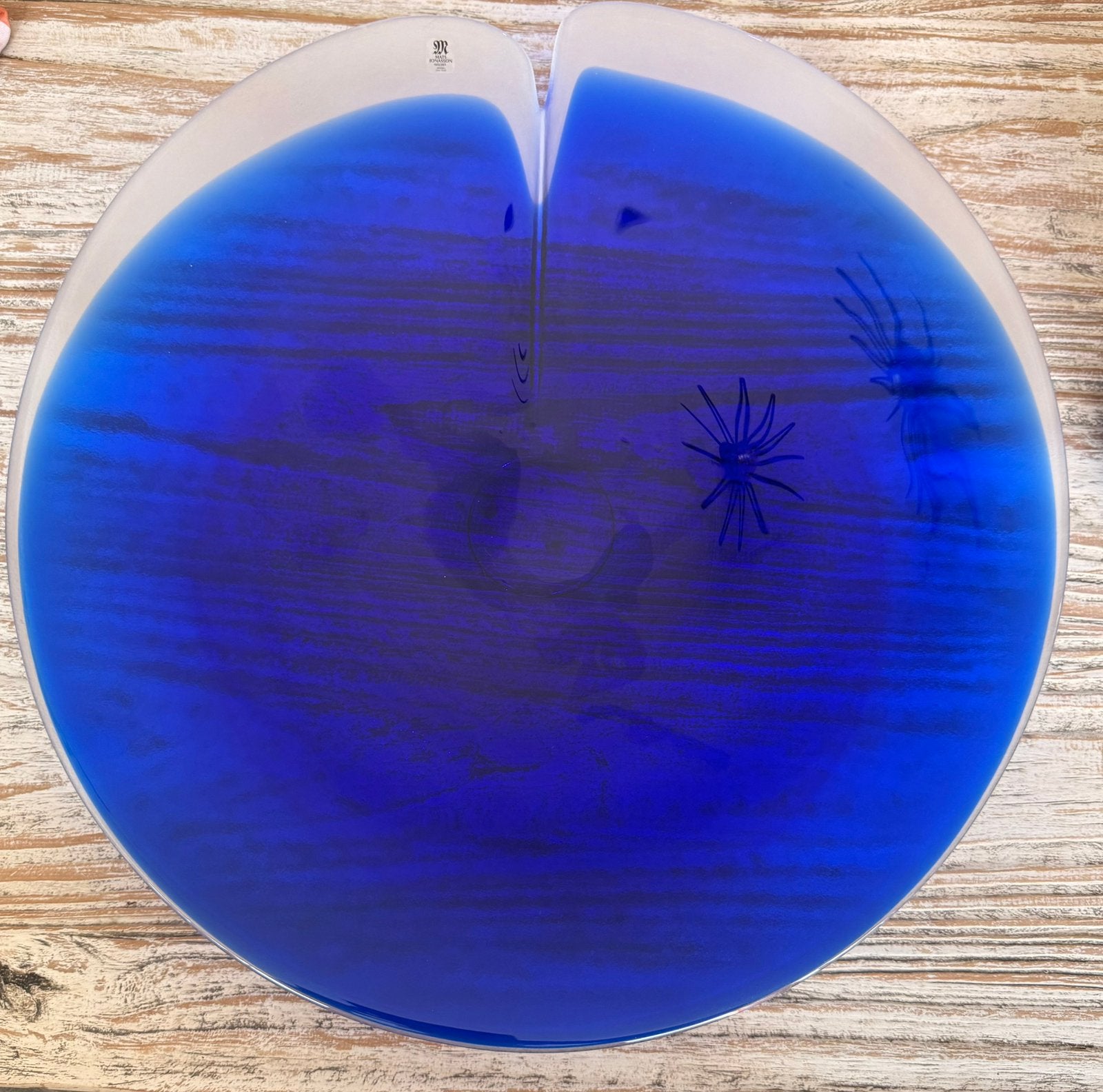 "Blue Magic" schaal van Mats Jonasson, Ophalen of Verzenden