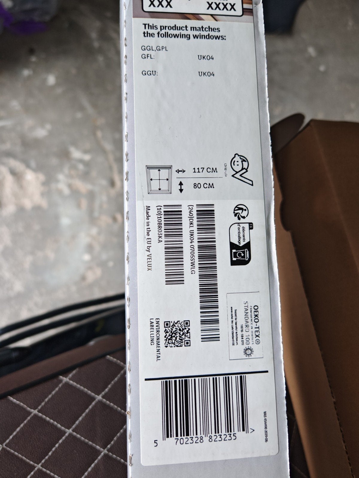 Velux Dakraam Blackout Duette UK04 117x80 cm - Nieuw in doos, 80 tot 120 cm, 80 tot 120 cm, Nieuw, Ophalen of Verzenden