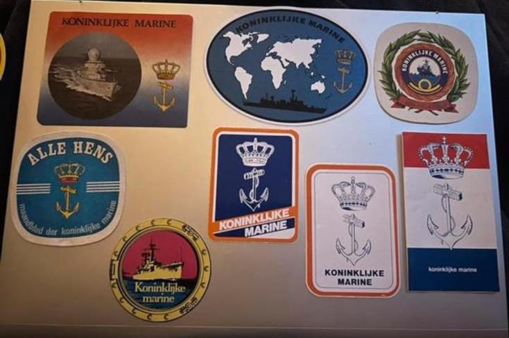 Vintage Marine stickers KM CZSK, Ophalen of Verzenden, Zo goed als nieuw, Bedrijf of Vereniging