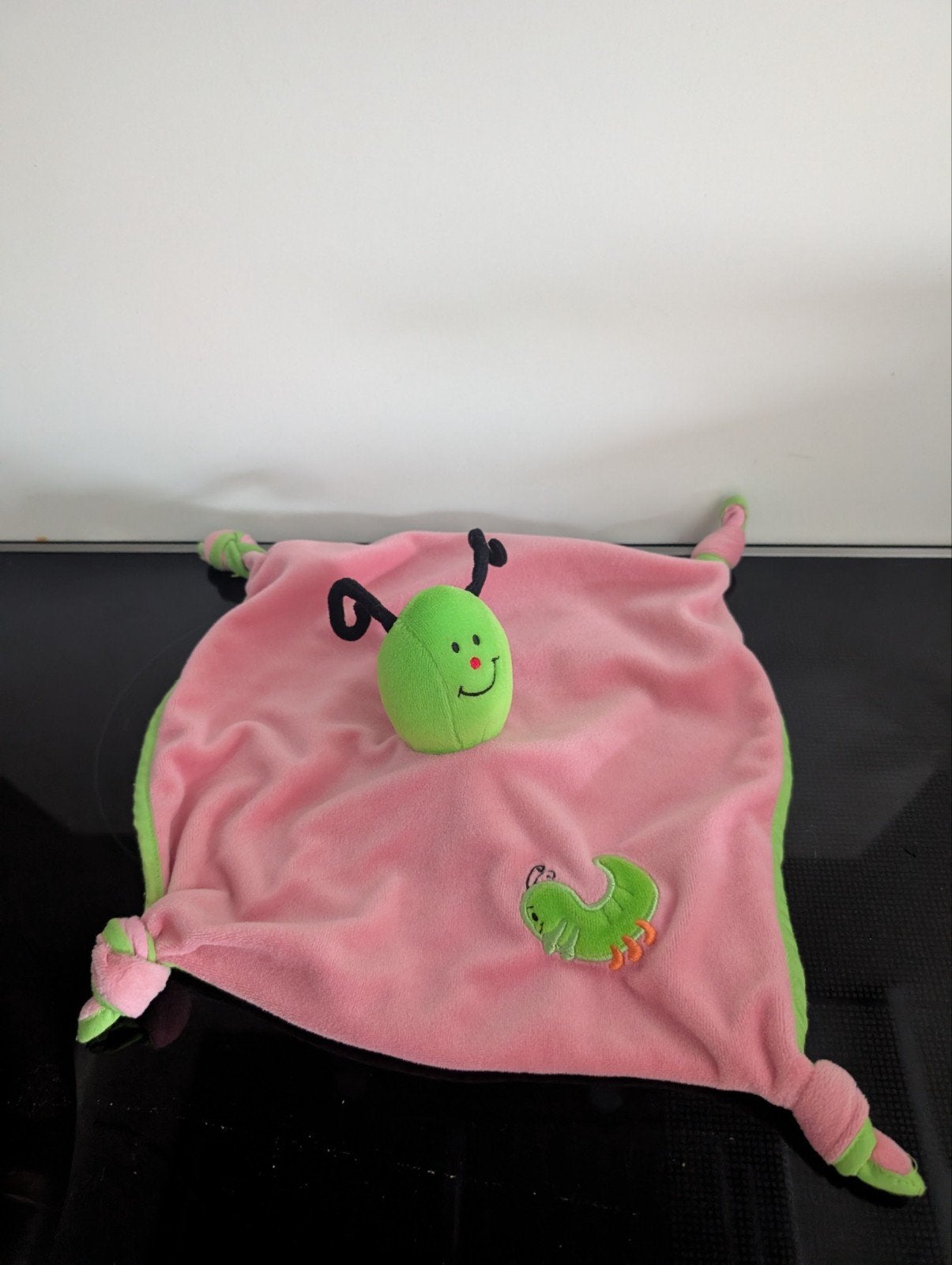 Knuffeldoek rupsje, Groen, Overige typen, Ophalen of Verzenden, Zo goed als nieuw