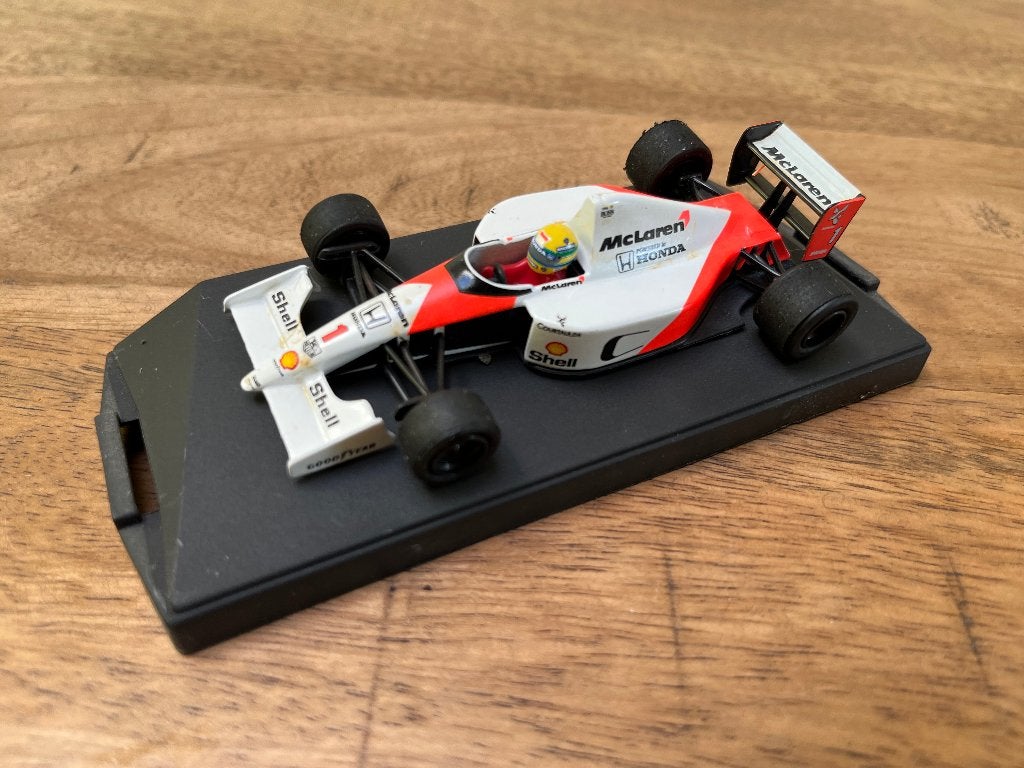 Senna McLaren MP4/6 Honda modelauto Onyx / Tamiya 1:43, Ophalen of Verzenden, Zo goed als nieuw, Auto, Overige merken