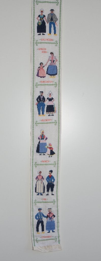 Oud geborduurd Schellekoord Klederdrachten Staphorst Marken, Verzenden, Wandhanger