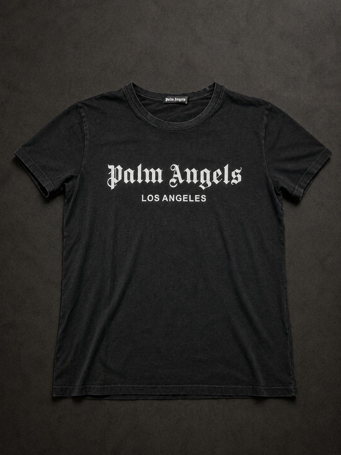 Palm Angels T-shirt - Los Angeles - Maat M - Goede staat, Kleding | Heren, T-shirts, Palm Angels, Maat 48/50 (M), Zwart, Ophalen of Verzenden