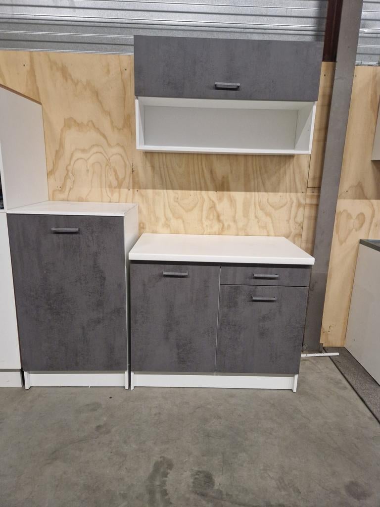 Keuken in 2 kleuren nieuw allergoedkoopste 160 cm kleine rui, Ophalen of Verzenden, Nieuw, Overige materialen, Enkelwandige keuken