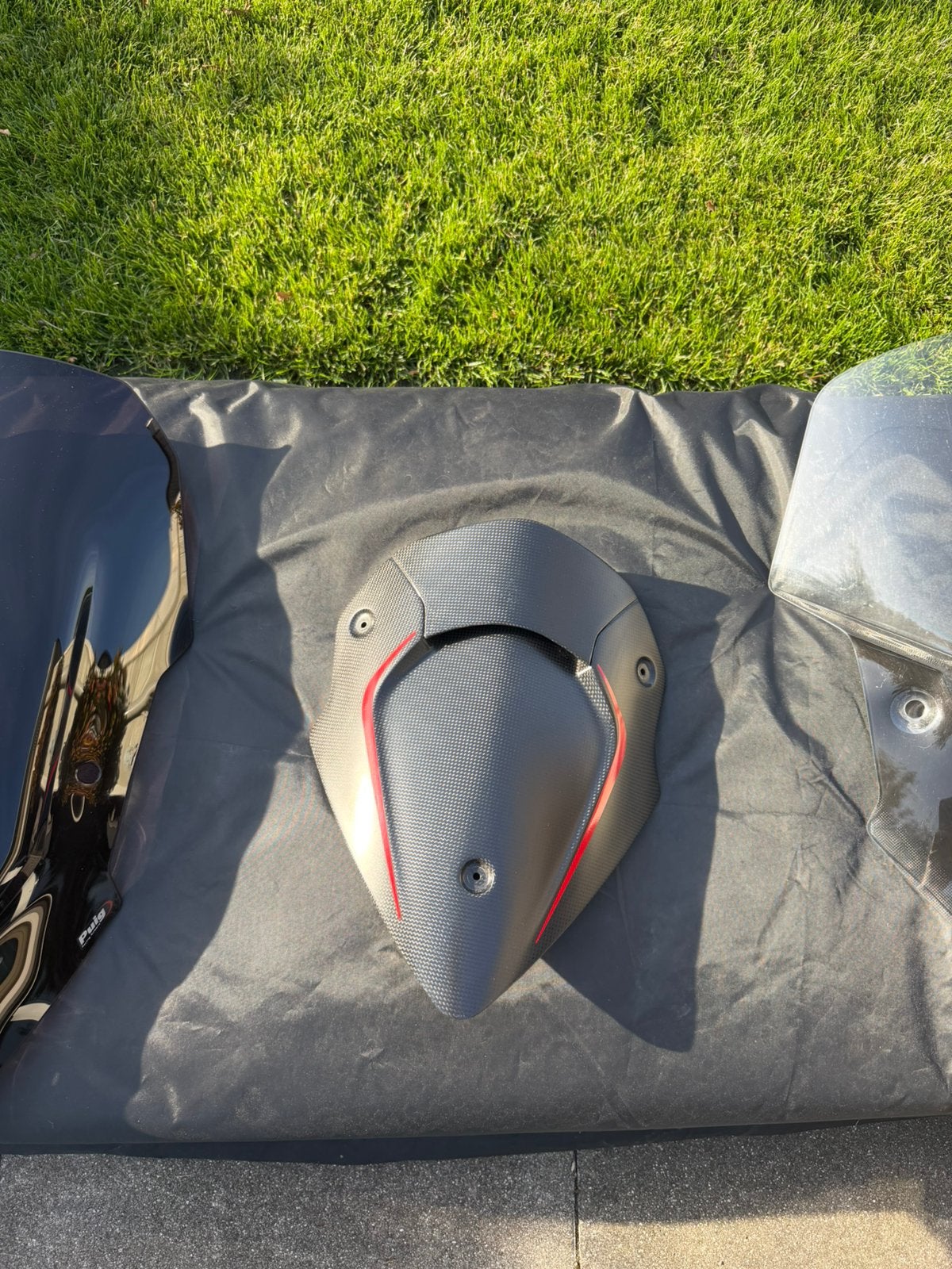 Carbon Pikes Peak windscherm Ducati Multistrada 950, Motoren, Ophalen of Verzenden, Gebruikt