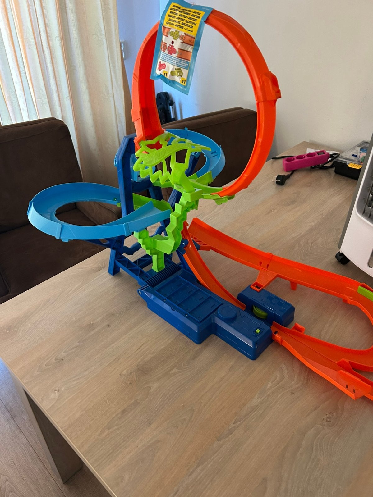 Hot Wheels - Stuntbanen Crash in de Lucht, Kinderen en Baby's, Speelgoed | Racebanen, Ophalen of Verzenden, Zo goed als nieuw