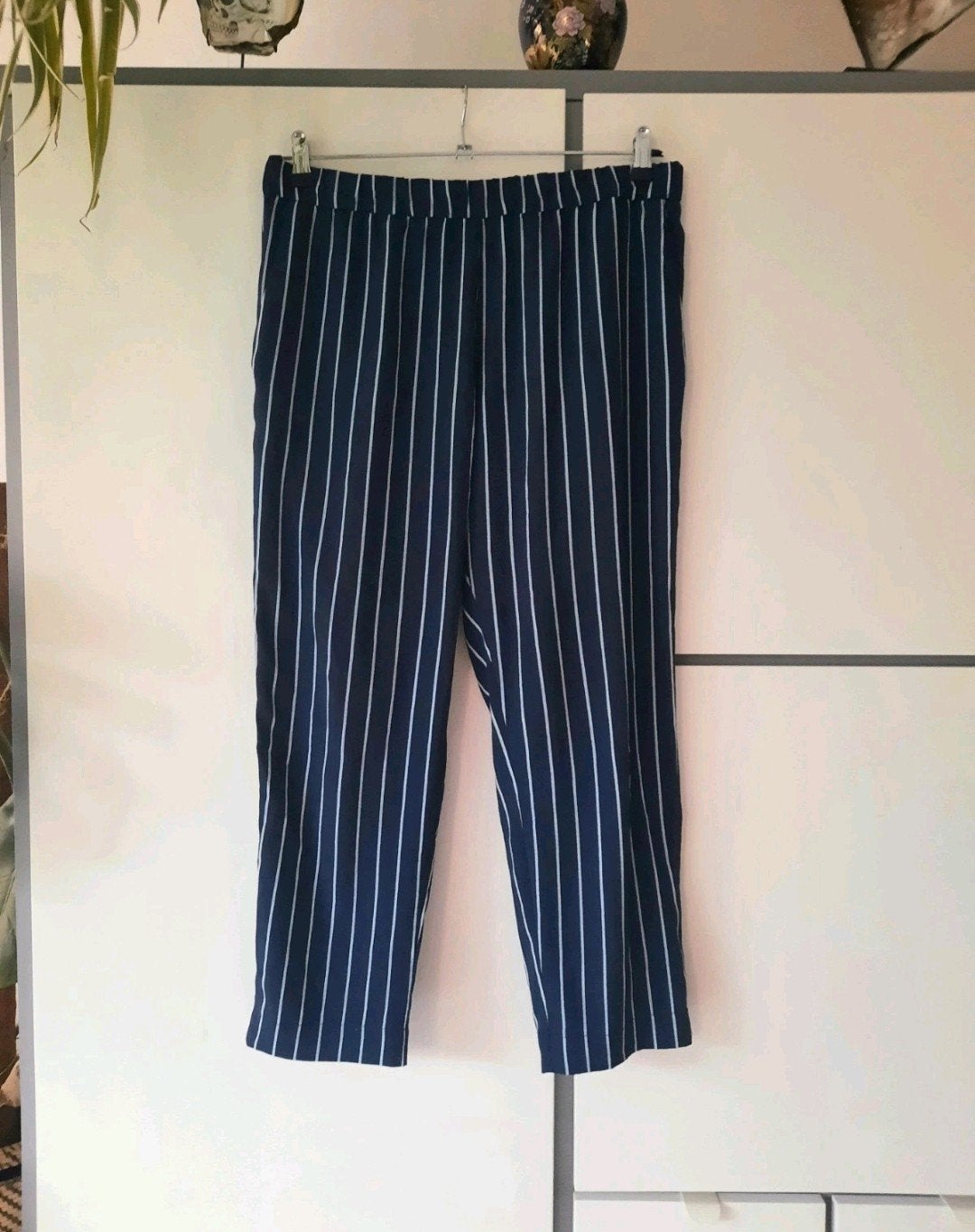 gestreepte zomer culotte, H&M, Blauw, Maat 42/44 (L), Ophalen of Verzenden