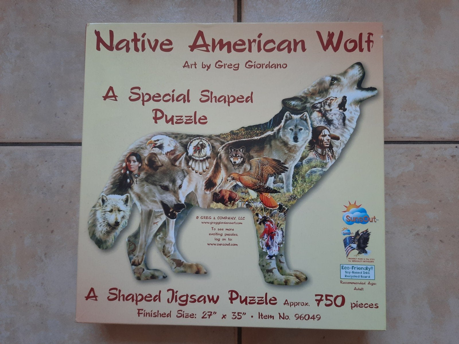 Bijzondere legpuzzel Amerikaanse wolf, Ophalen of Verzenden, 500 t/m 1500 stukjes, Zo goed als nieuw, Legpuzzel