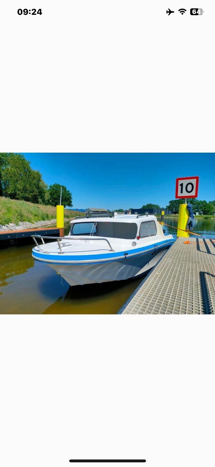 Speedboot jeanneau seabird 500 Custom Classic 28PK elektri, Watersport en Boten, Speedboten, Overige merken, Viertaktmotor, 5 m