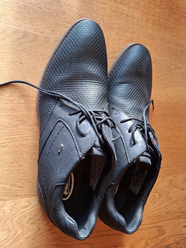 Herenschoenen merk AM, maat 45, Zwart, AM, Nieuw, Ophalen of Verzenden