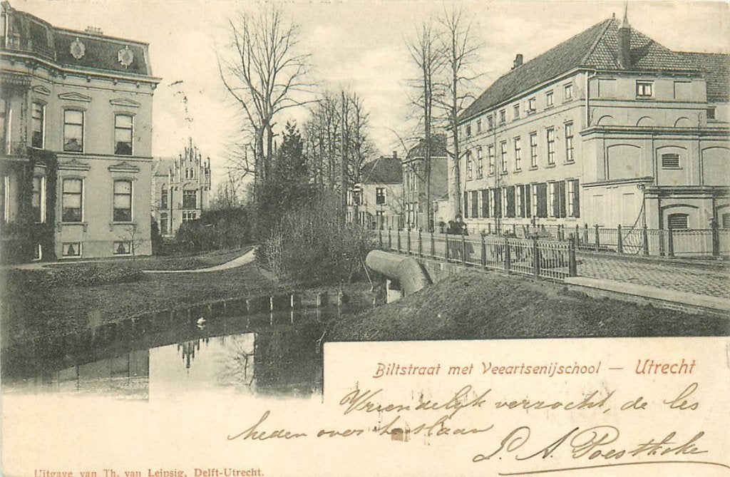 701-137-023 Utrecht Biltstraat Veeartsenijschool, Ophalen of Verzenden, Voor 1920, Utrecht