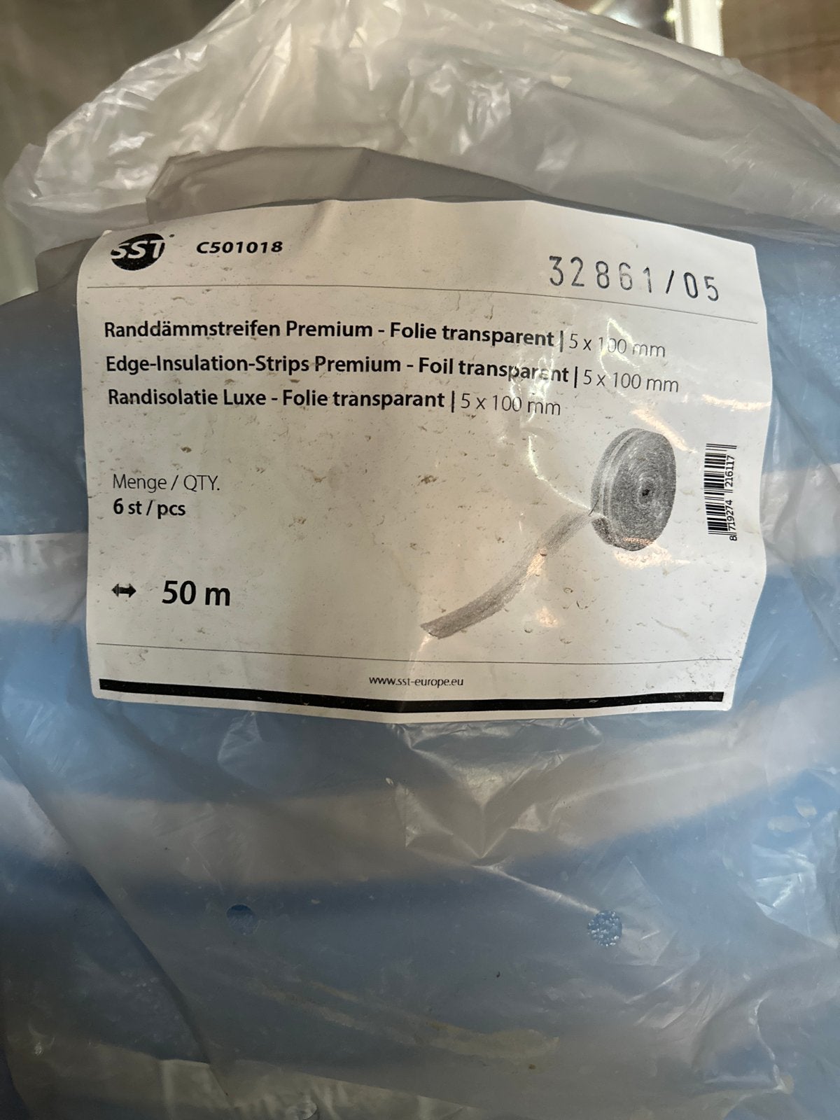 Vloerverwarming 2 rollen 600 meter met kantstrook - Nieuw, Ophalen of Verzenden, Nieuw