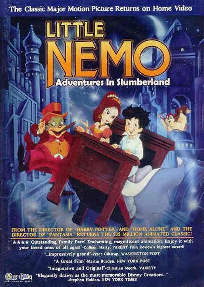 "op zoek" little NEMO adventures in slumberland DVD of video, Gebruikt, Alle leeftijden, Nederlands, Ophalen of Verzenden