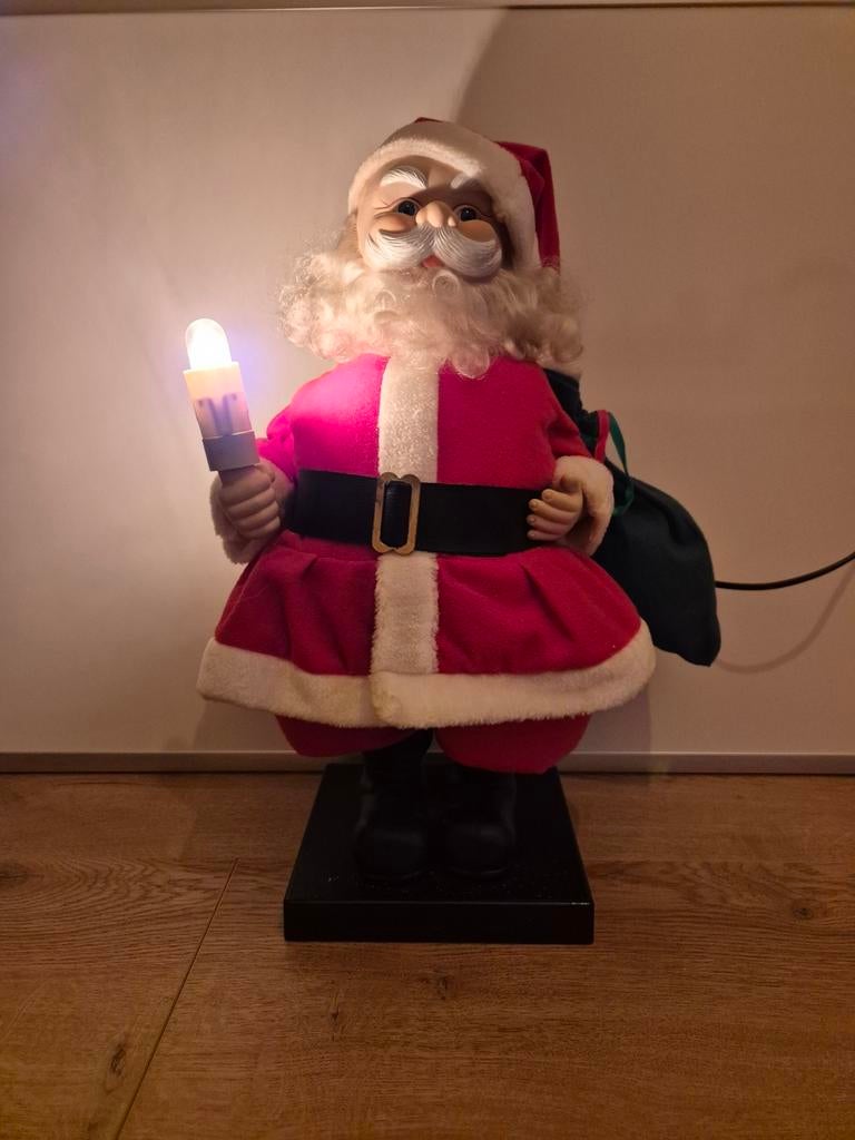 Te koop leuke kerstman met muziek en verlichting., Diversen, Kerst, Ophalen of Verzenden, Gebruikt