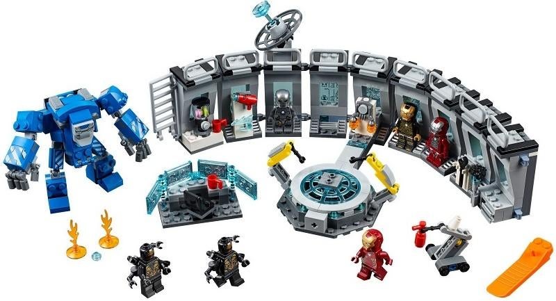 Lego Marvel 76125 Iron Man Hall of Armor, Ophalen of Verzenden, Gebruikt, Complete set, Lego