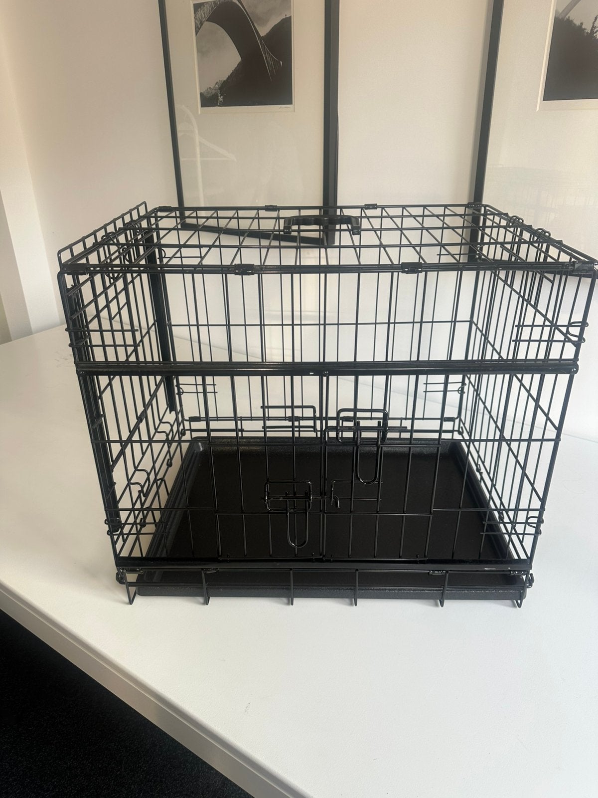 Adori Bench 2-Deurs Zwart - Hondenbench - 62x44x50 cm, Ophalen, Zo goed als nieuw