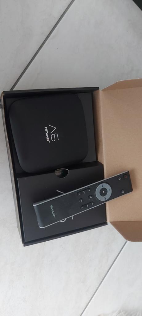 Amiko A6 4K Ultra HD Android TV Box met afstandsbediening, Audio, Tv en Foto, Mediaspelers, Ophalen of Verzenden, Zo goed als nieuw