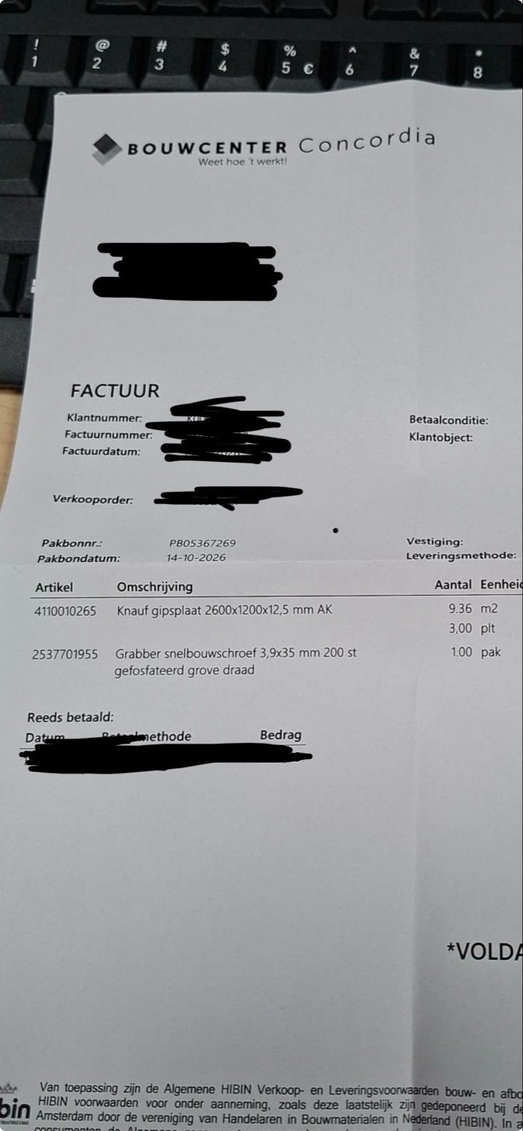Nieuwe Knauf gipsplaat 2600x1200x12,5 mm AK, Ophalen, Nieuw, Overige materialen, Minder dan 20 mm