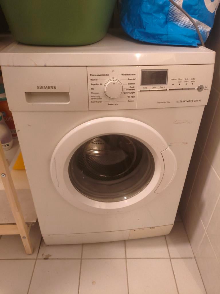 Siemens extraklasse E14-49, Witgoed en Apparatuur, Wasmachines, Ophalen, 1200 tot 1600 toeren, 85 tot 90 cm