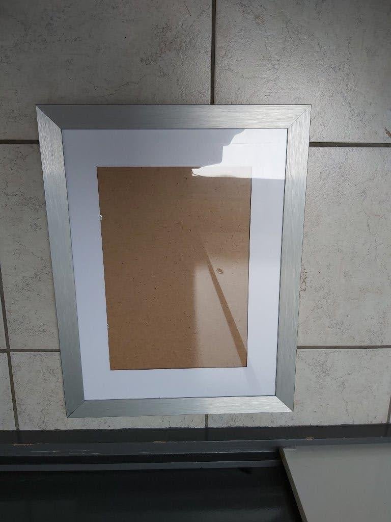Fotolijst RVS, Huis en Inrichting, Met glas, Ophalen of Verzenden, Zo goed als nieuw, Fotolijst