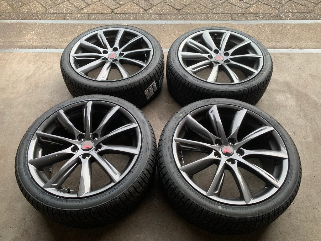 NIEUWE TESLA MODEL 3 VELGEN + NIEUWE 4S BANDEN 235 40 R19, 19 inch, ., Banden en Velgen, Nieuw