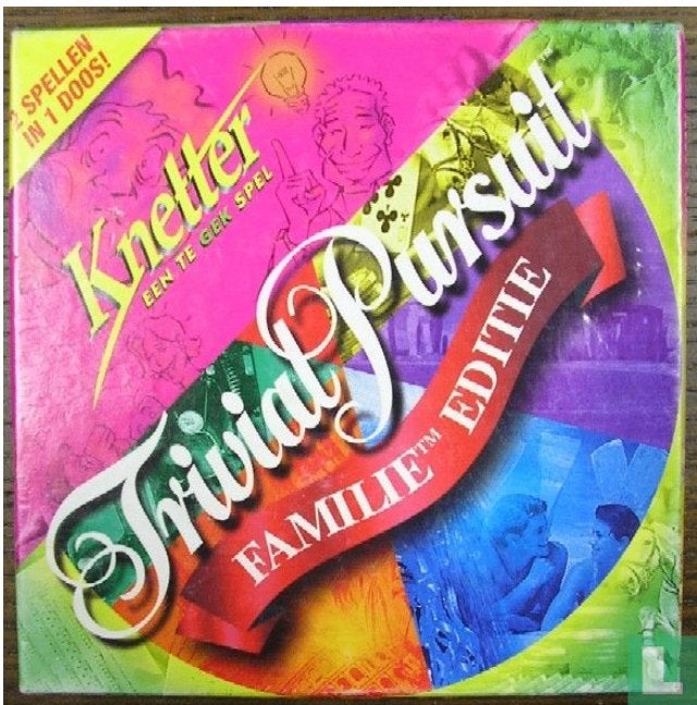 Trivial Pursuit + Knetter - 2 spellen in 1 doos - uit 2001, Ophalen of Verzenden