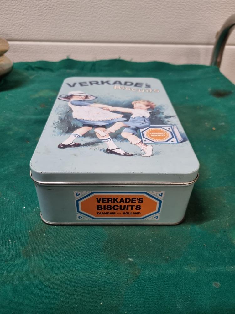 verkade's biscuits blik, Verzamelen, Blikken, Ophalen of Verzenden