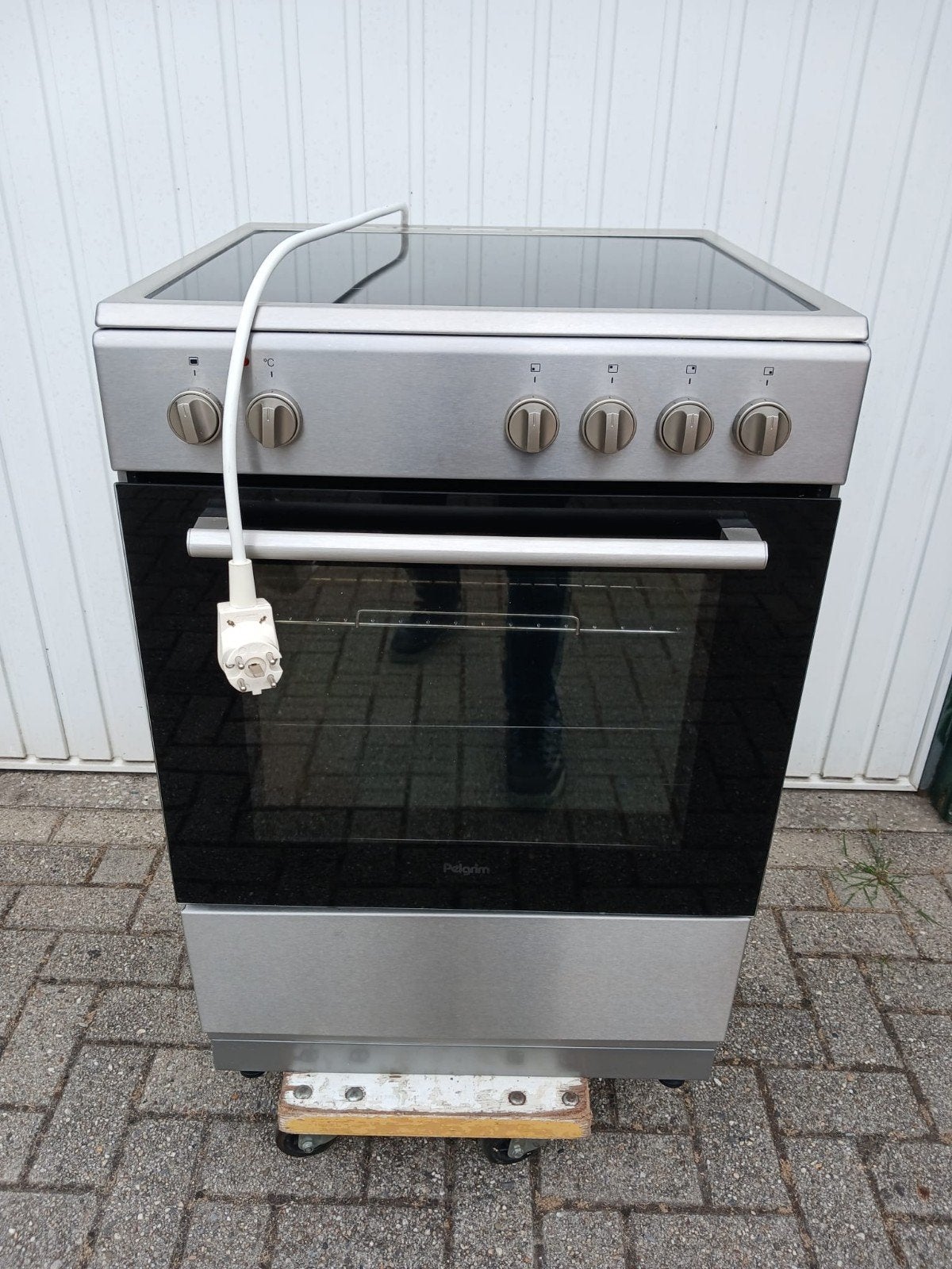 Pelgrim electrisch kookplaat met oven, Witgoed en Apparatuur, Fornuizen, Ophalen, Gebruikt, 4 kookzones, Vrijstaand