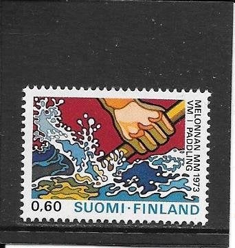 Finland WK kanovaren, Ophalen of Verzenden, Finland, Postfris