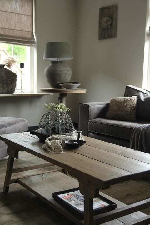 Landelijke SALONTAFEL ~ chinees,sober,oud,hout~ Huisje Sfeer, 100 tot 150 cm, Nieuw, Landelijk, Rechthoekig