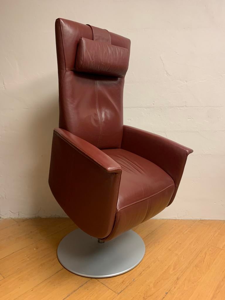Sta op stoel, Relax fauteuil, op accu! Met garantie., Ophalen, Zo goed als nieuw, Leer, 50 tot 75 cm