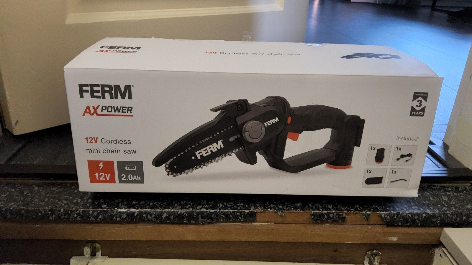 Ferm AX Power 12V Accu Mini Kettingzaag nieuw, Minder dan 30 mm, Kettingzaag, Nieuw, Ophalen of Verzenden