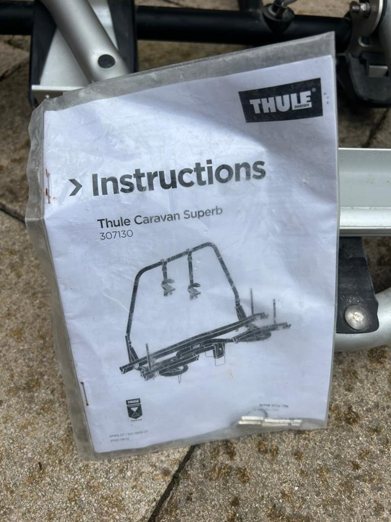 Thule caravan superb fietsendrager, Ophalen, Dakdrager