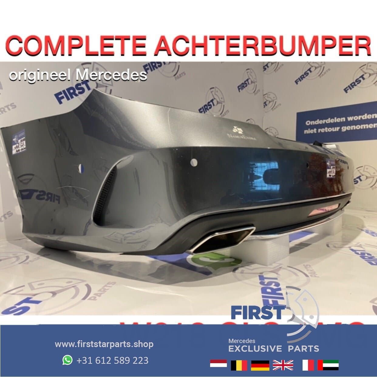 W218 CLS AMG ACHTERBUMPER COMPLEET 2011-2017 origineel Merce