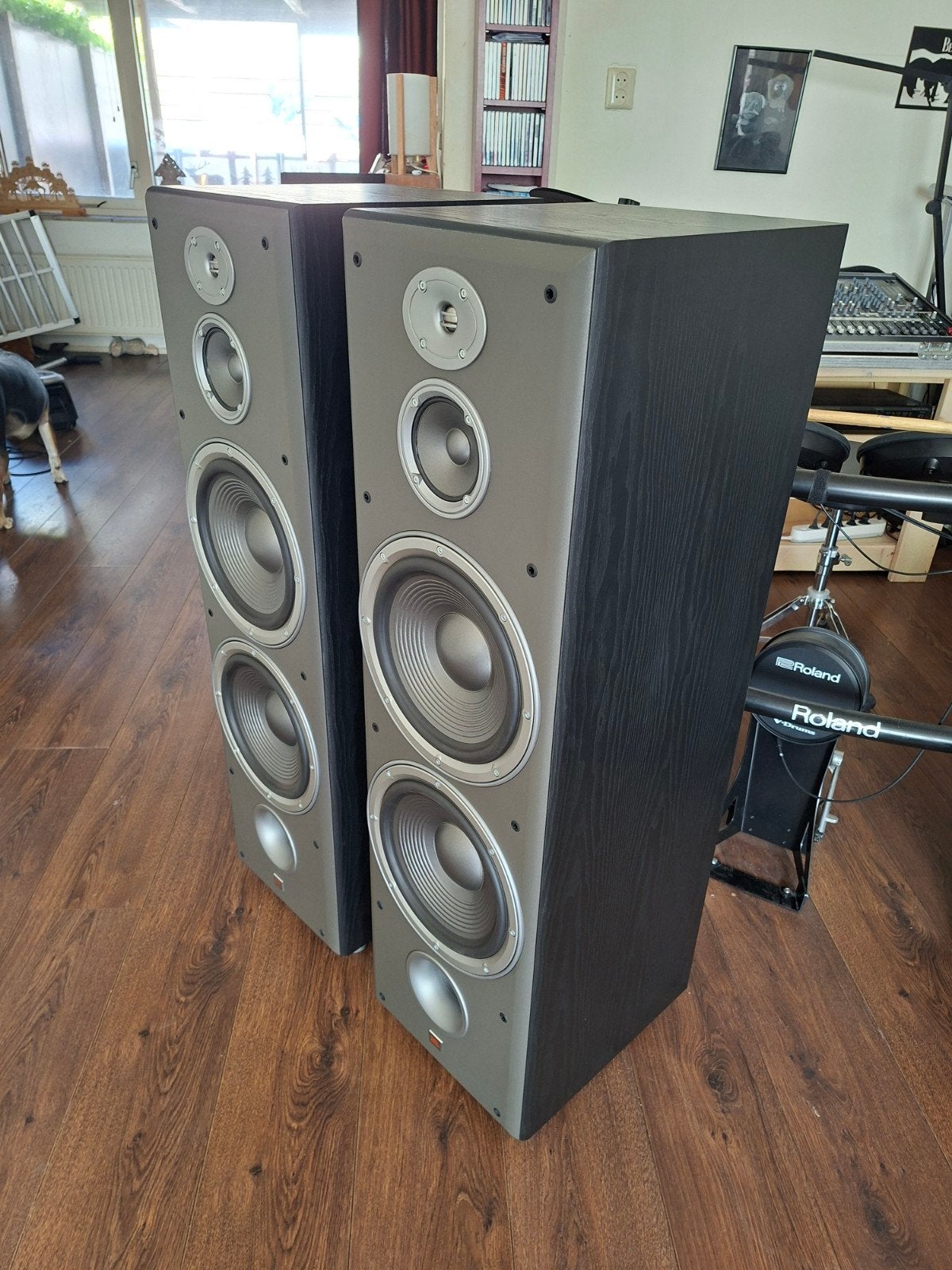 JBL E100 Vloerstaande Luidsprekers - Krachtig Geluid, 150 watt of meer, Vloerstaande luidspreker, Gebruikt, JBL