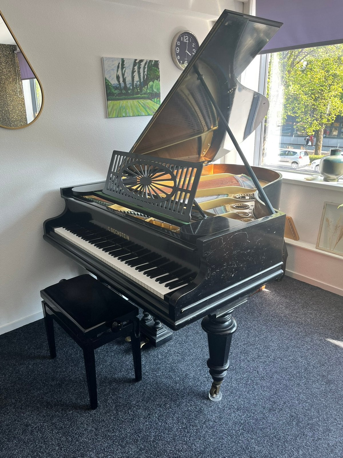 C. Bechstein vleugel uit 1900 Volledig gereviseerd.