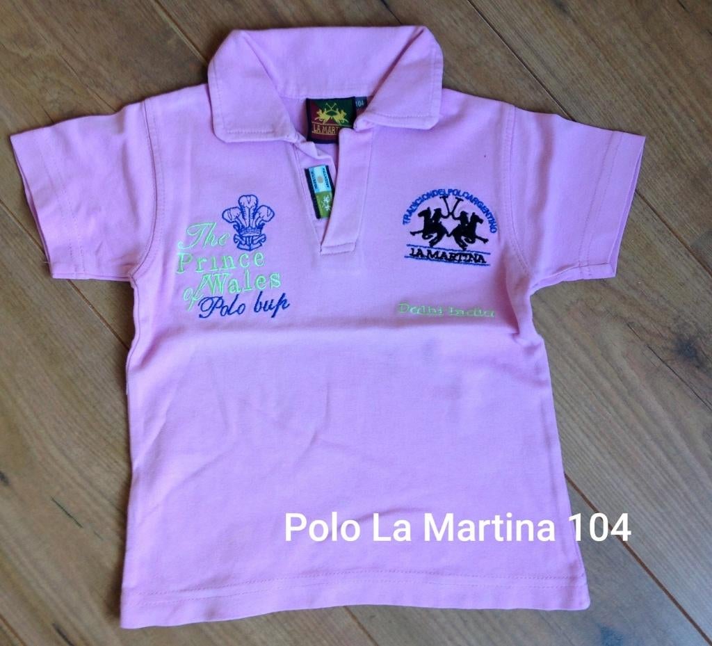 Roze polo La Martina maat 104, Kinderen en Baby's, Gebruikt, Meisje, La Martina, Ophalen of Verzenden